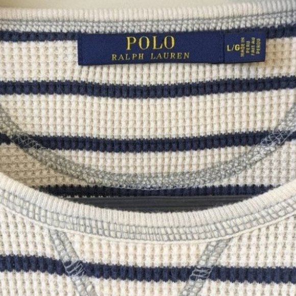 Polo Ralph Lauren Striped Cotton  Sweater Dress L T Shirt Dress Nautical - Picture 5 of 8